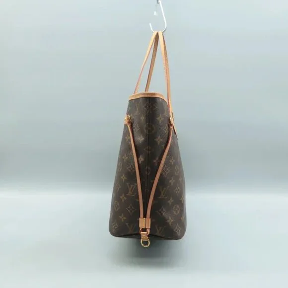 100% Authentic Louis Vuitton Neverfull MM Brown W/P Monogram Canvas Shoulder Bag - Picture 4 of 12